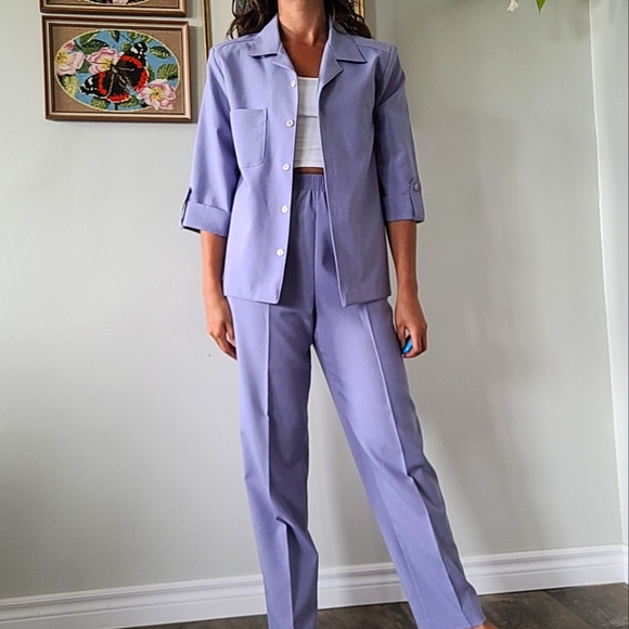 Vintage purple pant suit